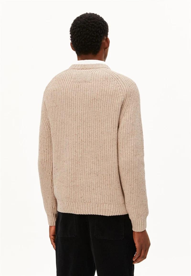 ARMEDANGELS Tweed Knit Troyer sandstone tweed