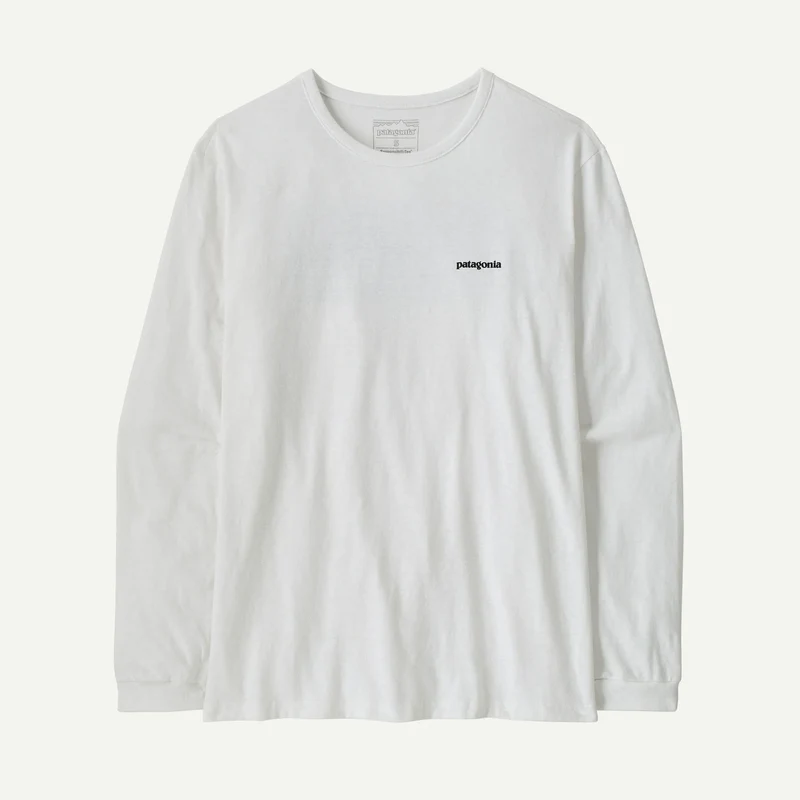 PATAGONIA Women´s L/s P-6 Logo Responsibili-Tee fiber white