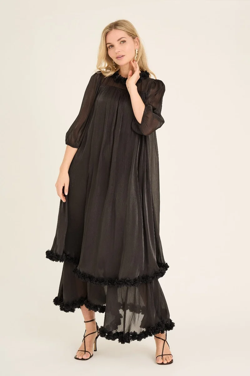A-View - Daisi Long Dress AV6097 - 999 - Black