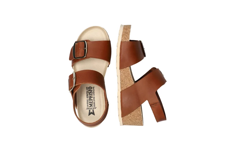 Sandales VIOLETT marron foncé