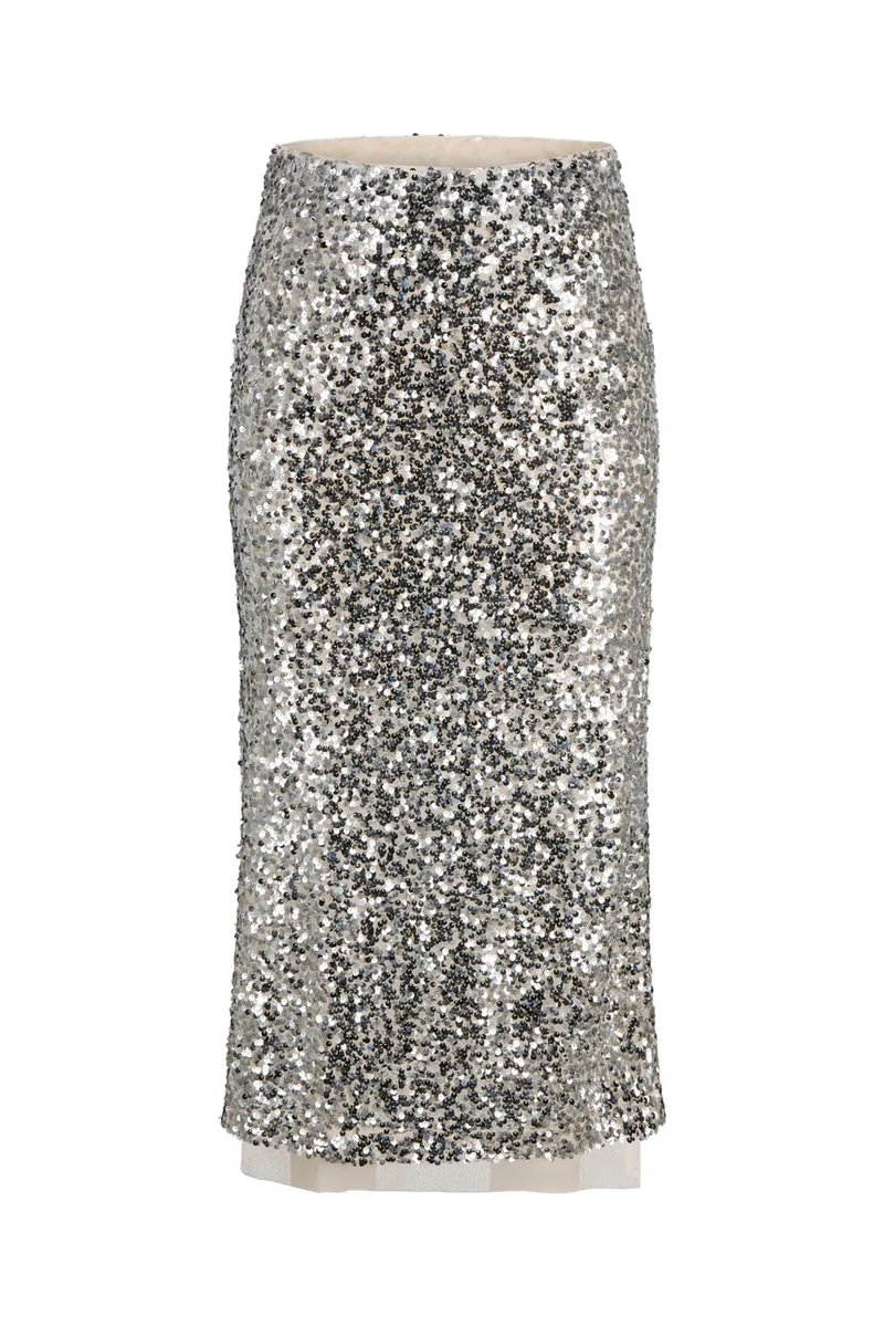 Jjxx - Jxzola Sequin Skirt - 5108013 Silver