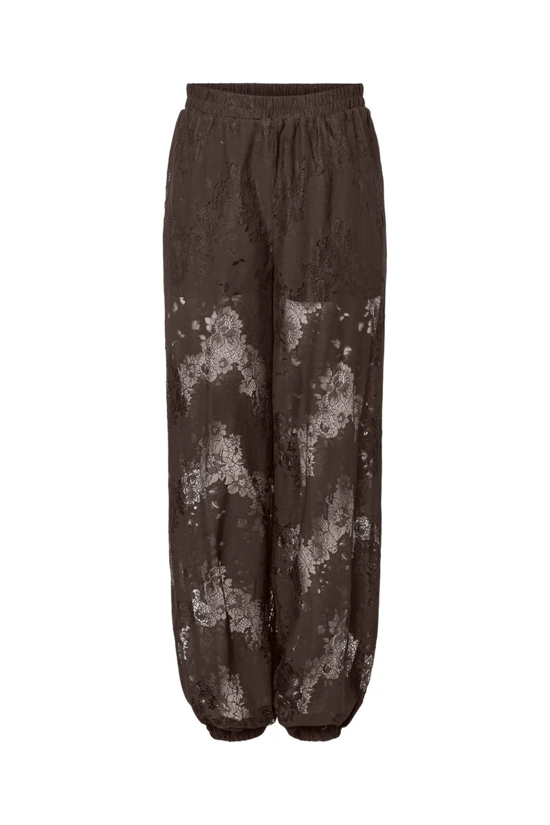 Pieces - Pcnorinne Balloon Pants - 5171275 Hot Fudge