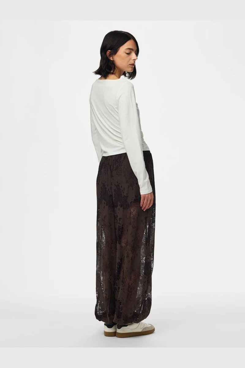 Pieces - Pcnorinne Balloon Pants - 5171275 Hot Fudge