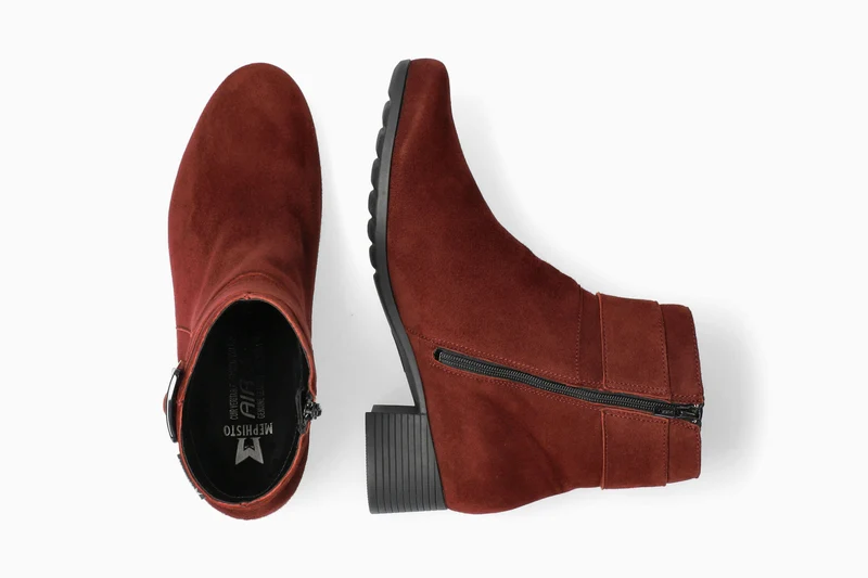 Bottines GIANINA rouge foncé