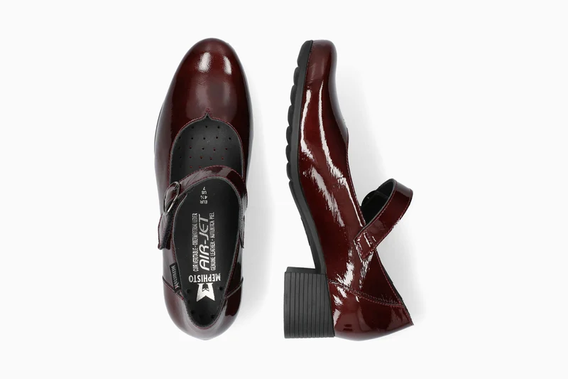Ballerines GESSIKA rouge foncé