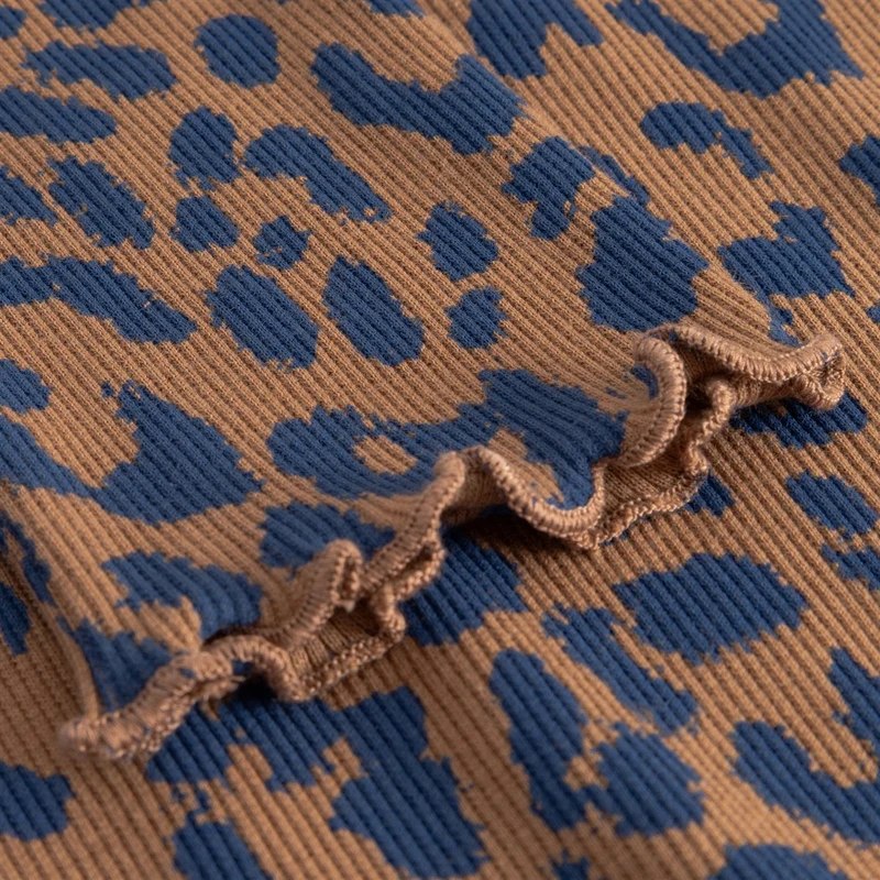 DEDICATED Rib Top Ryd Leopard Light Brown