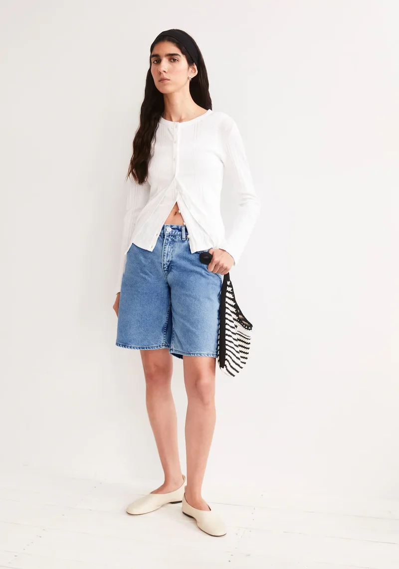 ARMEDANGELS Thalinaa Denim Short fresh blue