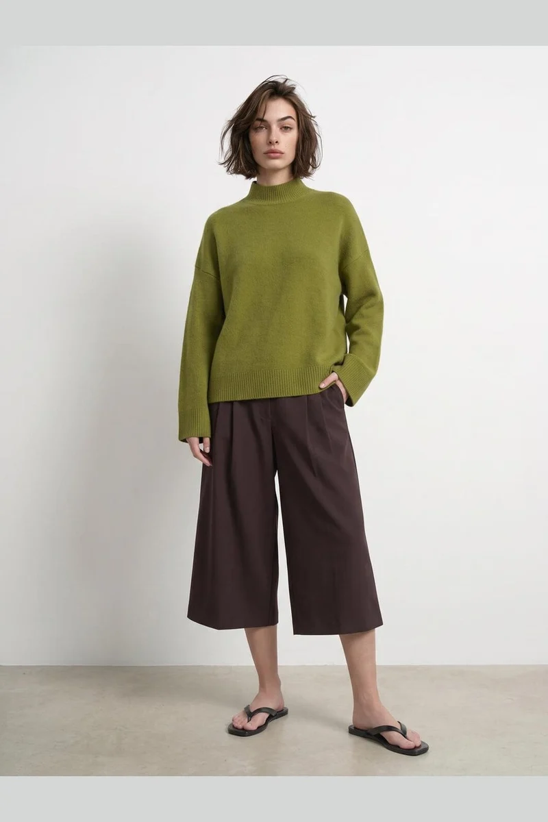 Hypedrop - Hdkatja Ls Boxy Knit 32001268 - 5288837 - Woodbine