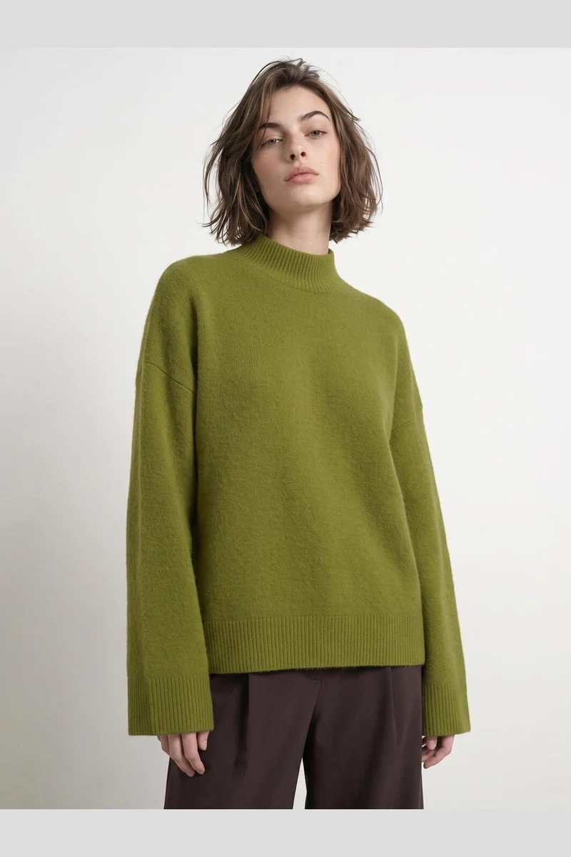 Hypedrop - Hdkatja Ls Boxy Knit 32001268 - 5288837 - Woodbine