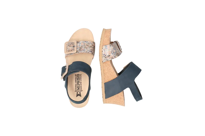 Sandales LISSIA bleu foncé