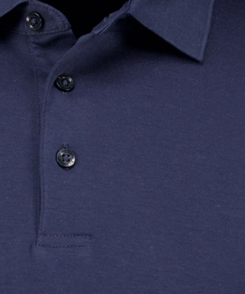 Polo button with waist rib