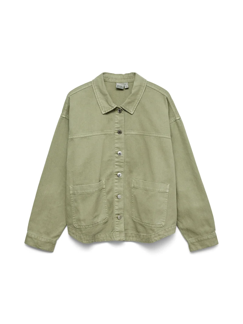Vmjamie Ls Denim Shacket Mix Ga Noo