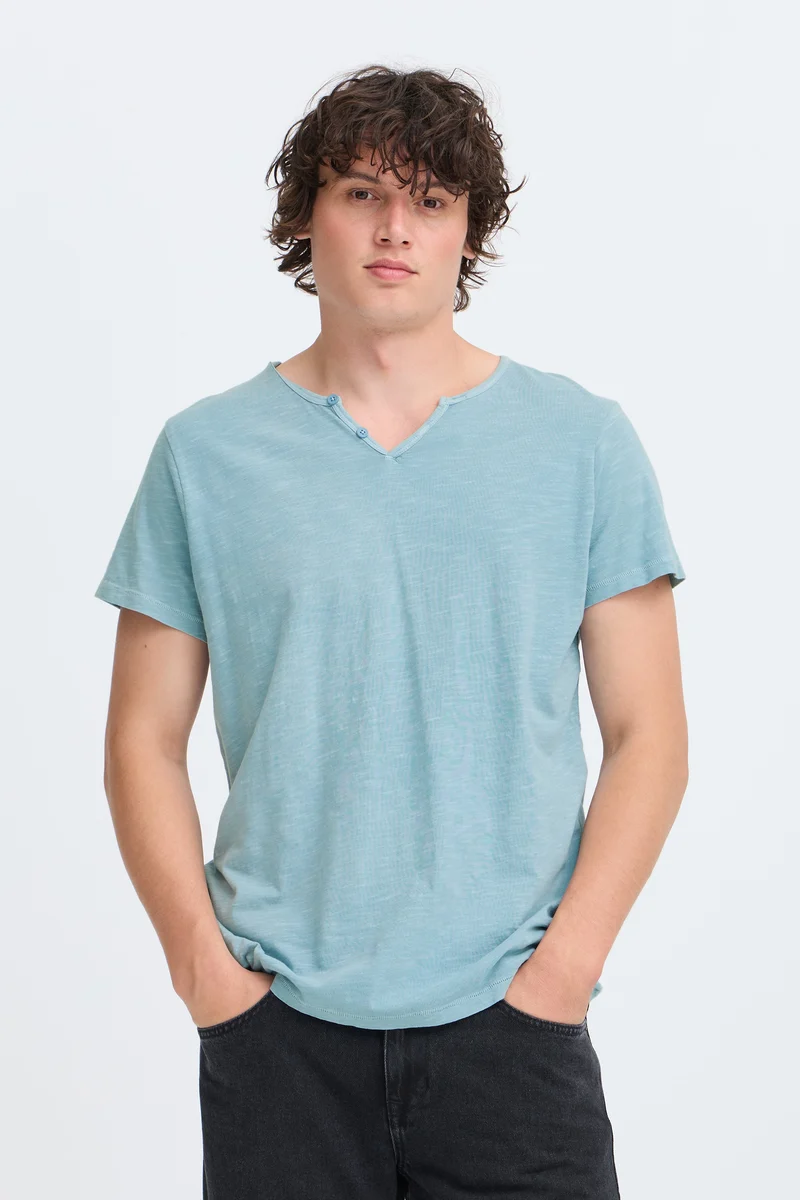 BHAston split neck tee