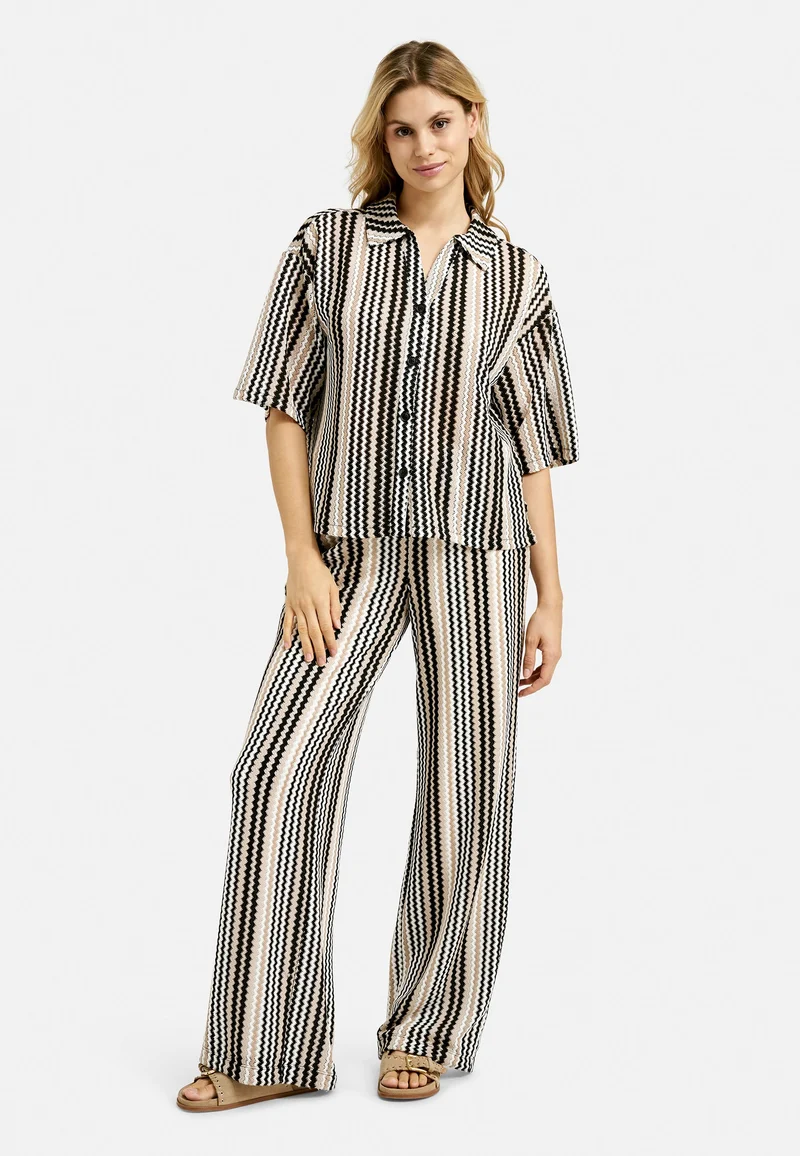 Crochet Jersey Shirt Striped