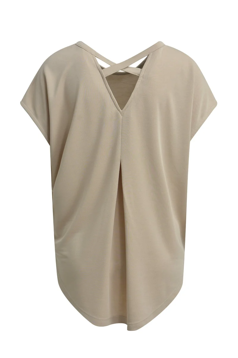 T-shirt Modal Crossed Backneck