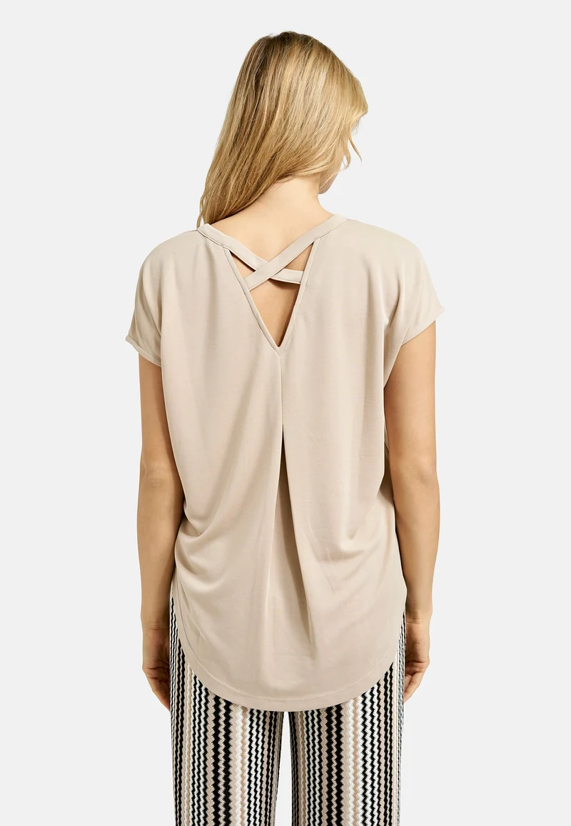 T-shirt Modal Crossed Backneck