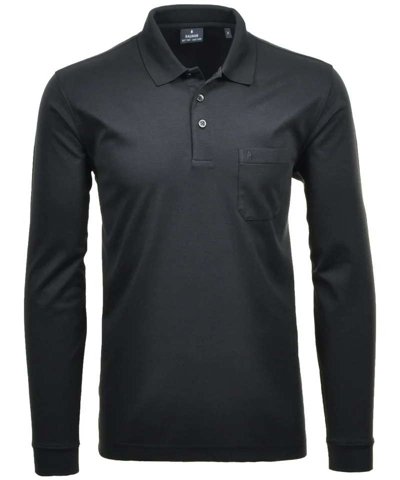 Polo soft knit LS