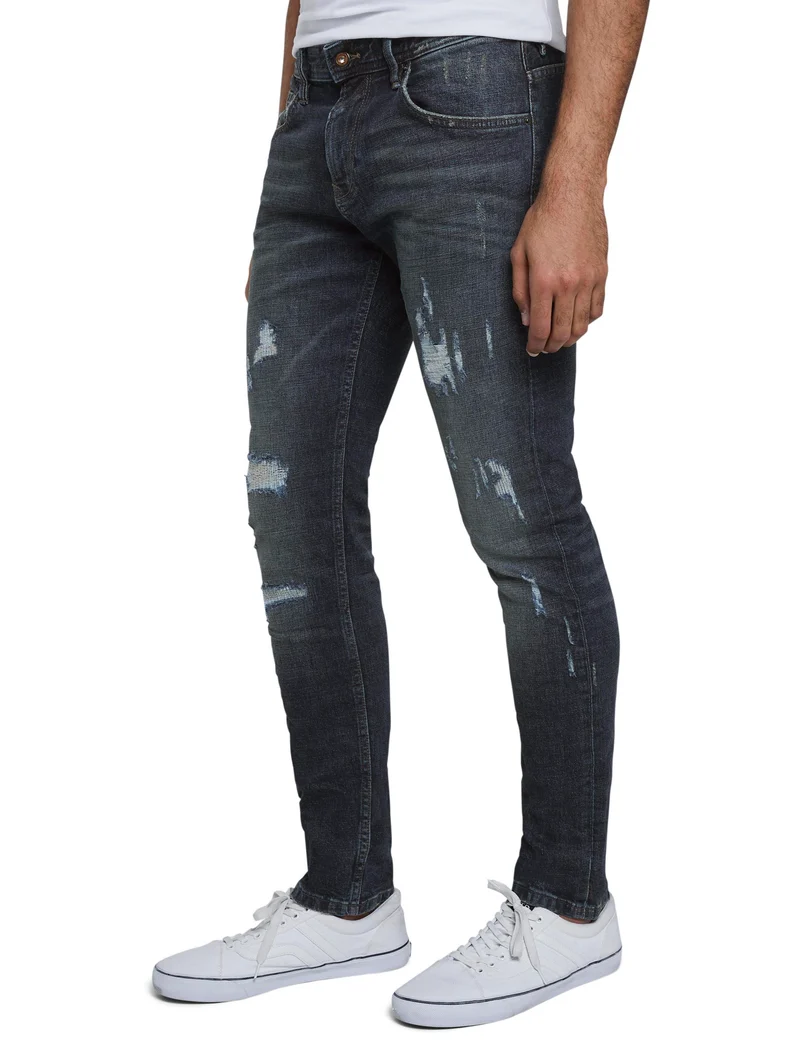 straight AEDAN cross denim