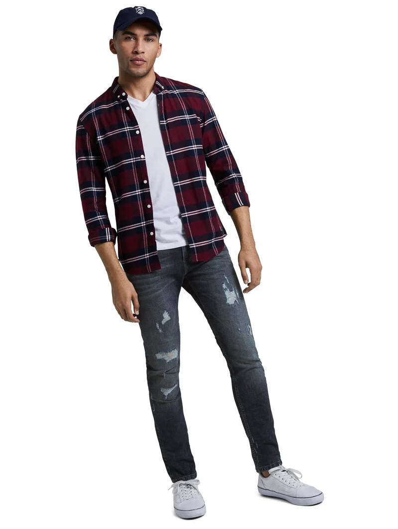 straight AEDAN cross denim