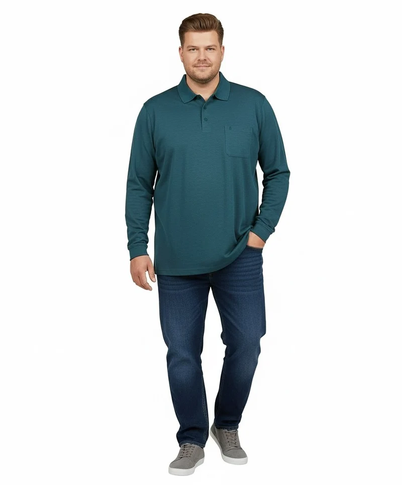 Polo soft knit LS