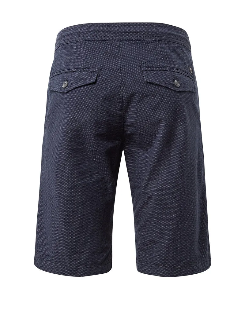Slim chino shorts yarn dyed