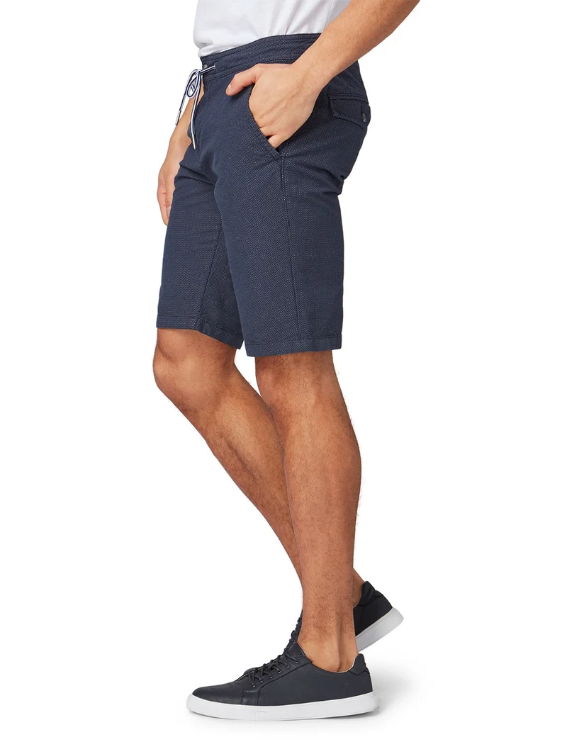Slim chino shorts yarn dyed