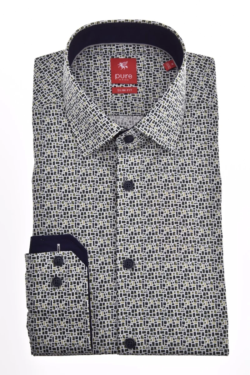 PURE- City Hemd slim fit Langarm