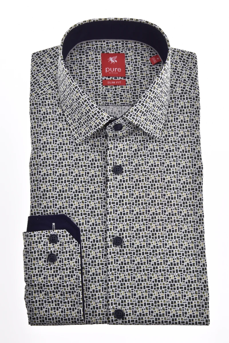 PURE- City Hemd slim fit Langarm