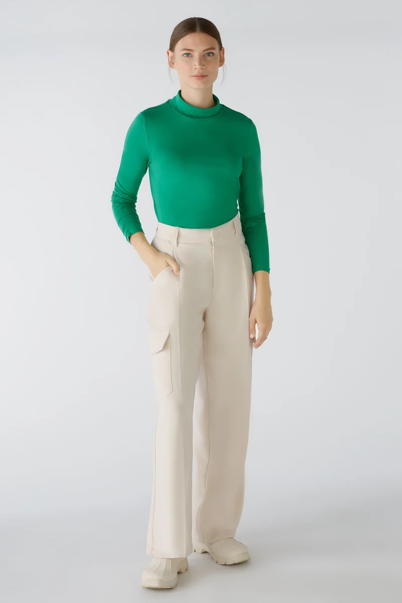 Stehkragenshirt elastische Cotton-Modalqualität