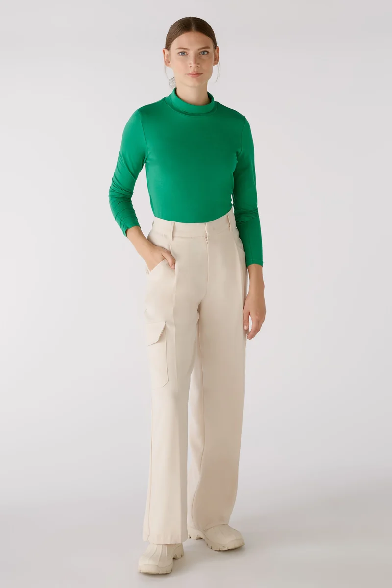 Stehkragenshirt elastische Cotton-Modalqualität