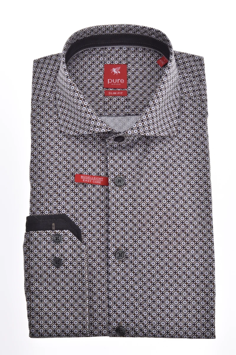 PURE- City Hemd slim fit Langarm