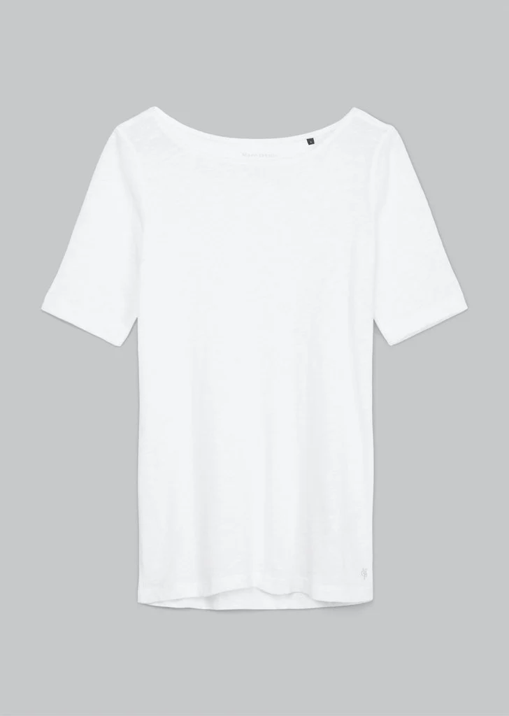 T-shirt, short-sleeve, boat-neck
