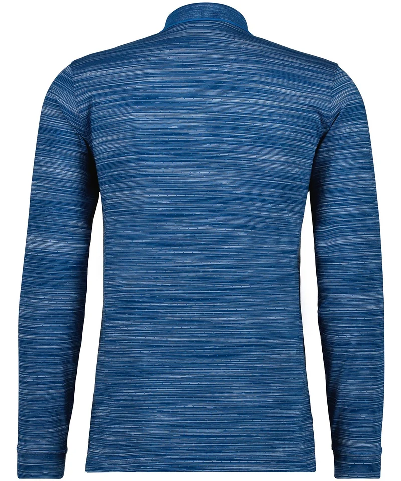 Softknit Jersey-Polo gestreift, Langarm