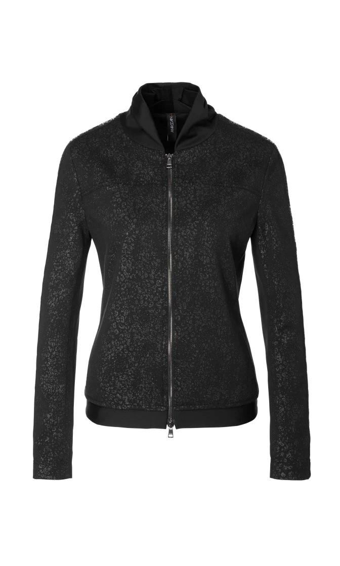 Jacke mit Glitzer-Leo-Design