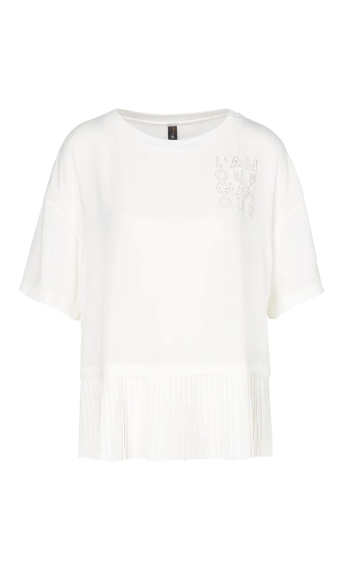 Blusenshirt mit Plissee-Schößchen