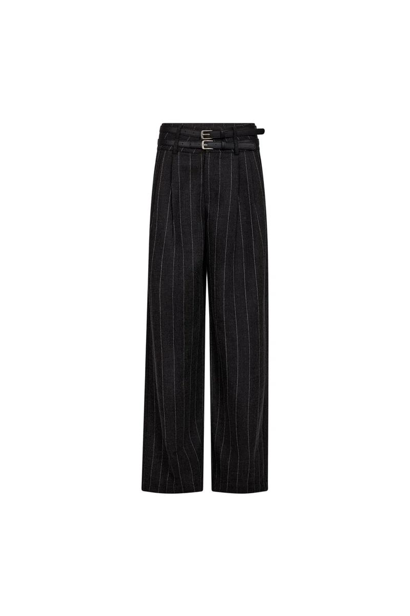 Haute L'Amitié - Ivanna Belt Tall Pant Hl10890 - Dark Grey