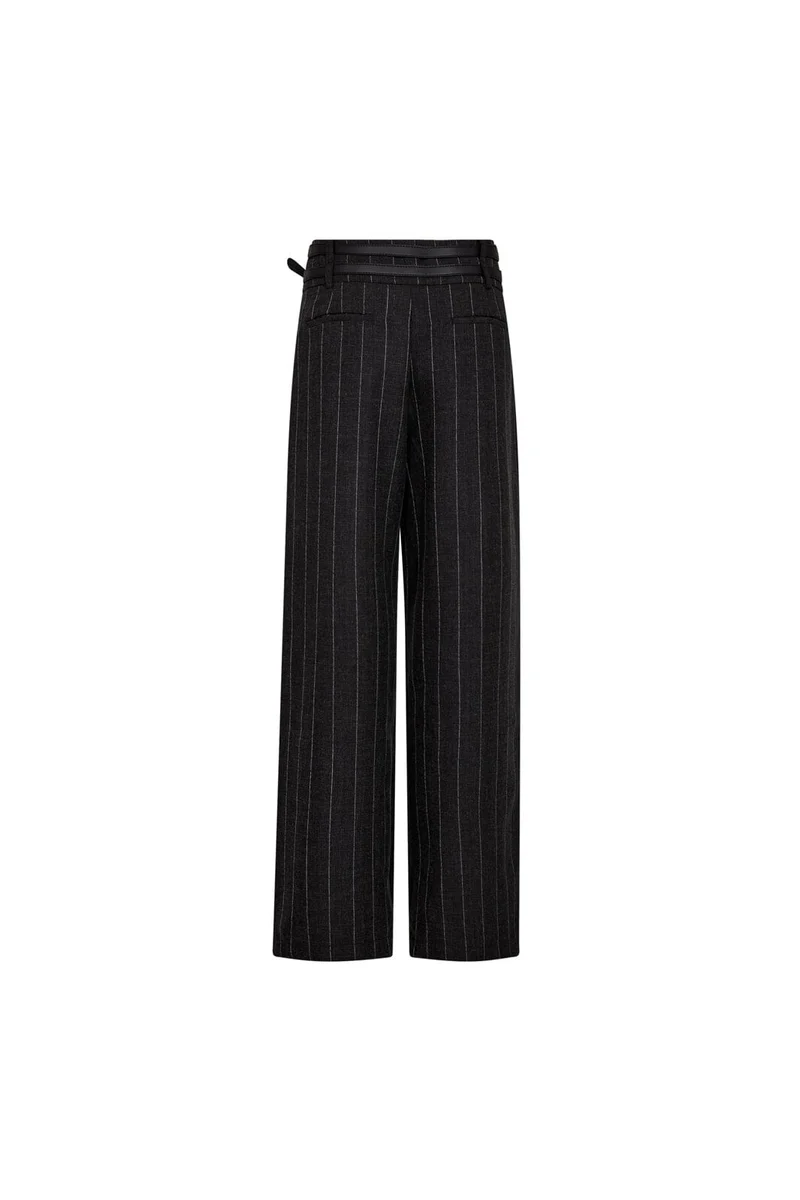 Haute L'Amitié - Ivanna Belt Tall Pant Hl10890 - Dark Grey