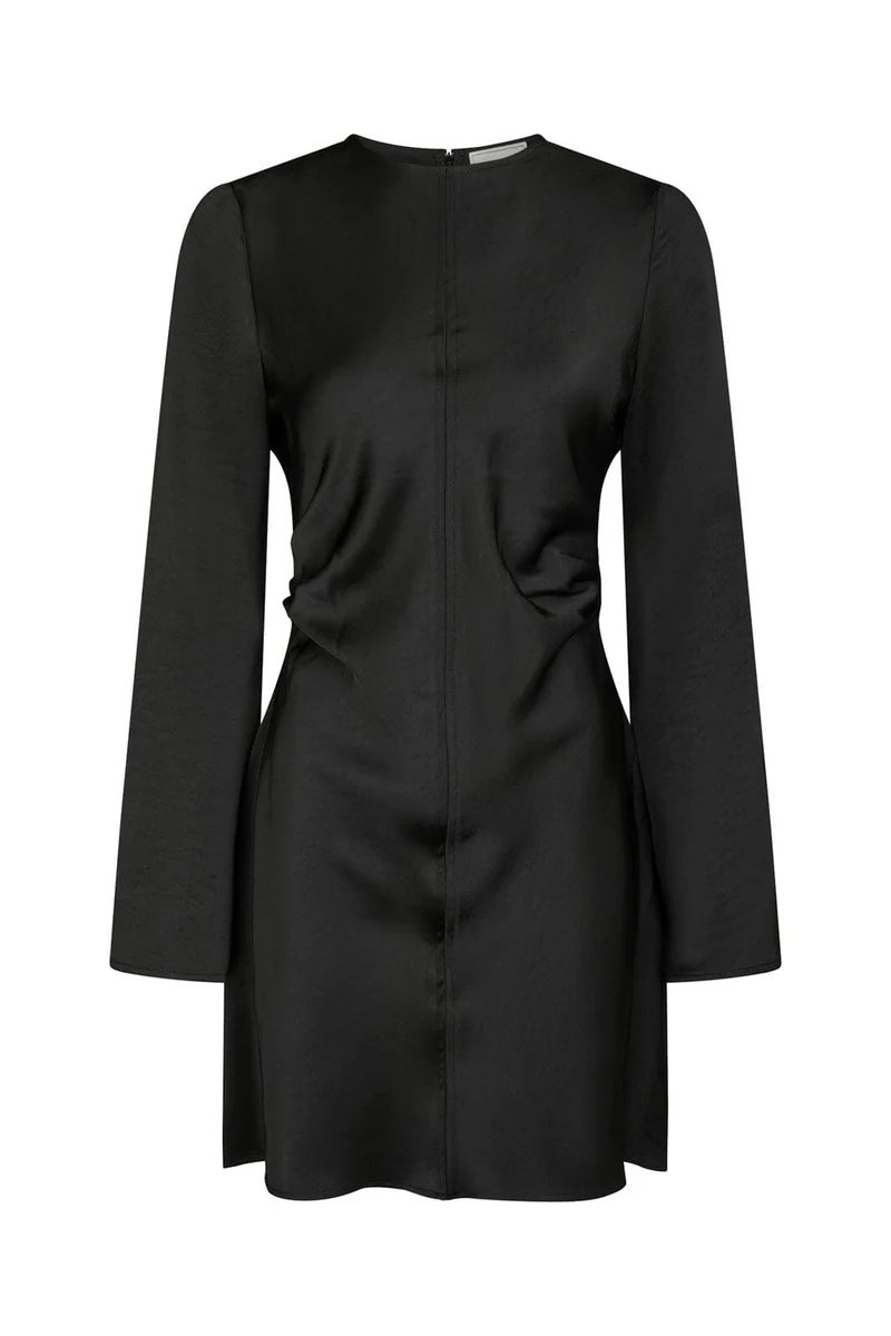Neo Noir - Jumari Heavy Sateen Dress 166937 - 100 - Black