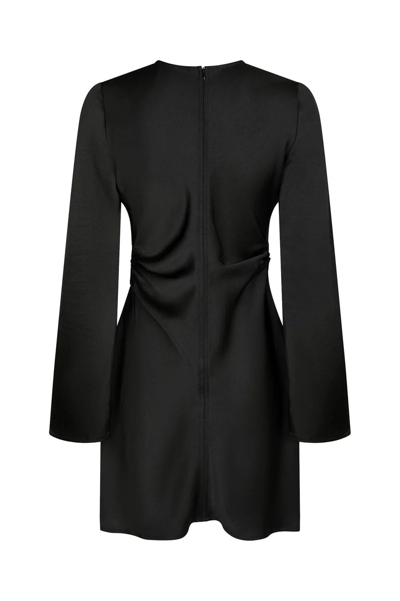 Neo Noir - Jumari Heavy Sateen Dress 166937 - 100 - Black