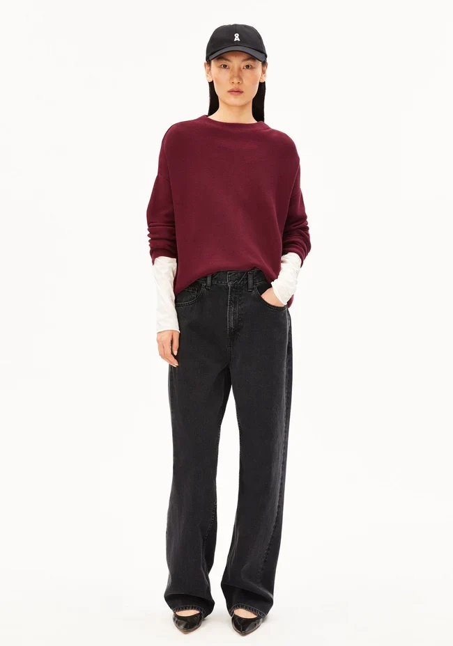 ARMEDANGELS Merinaa Links Links Sweater velvet red