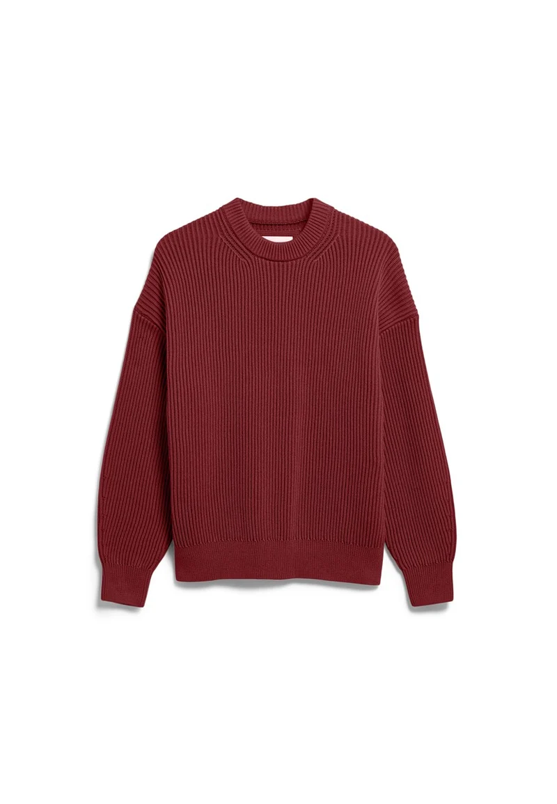 ARMEDANGELS Vanisé Rib Knit Sweater velvet red-light velvet red