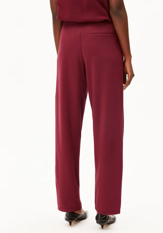 ARMEDANGELS Basic Jersey Barrel Pant velvet red