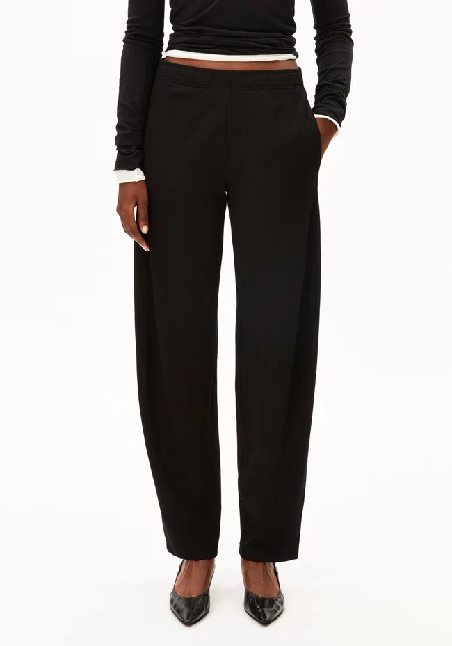 ARMEDANGELS Basic Jersey Barrel Pant black