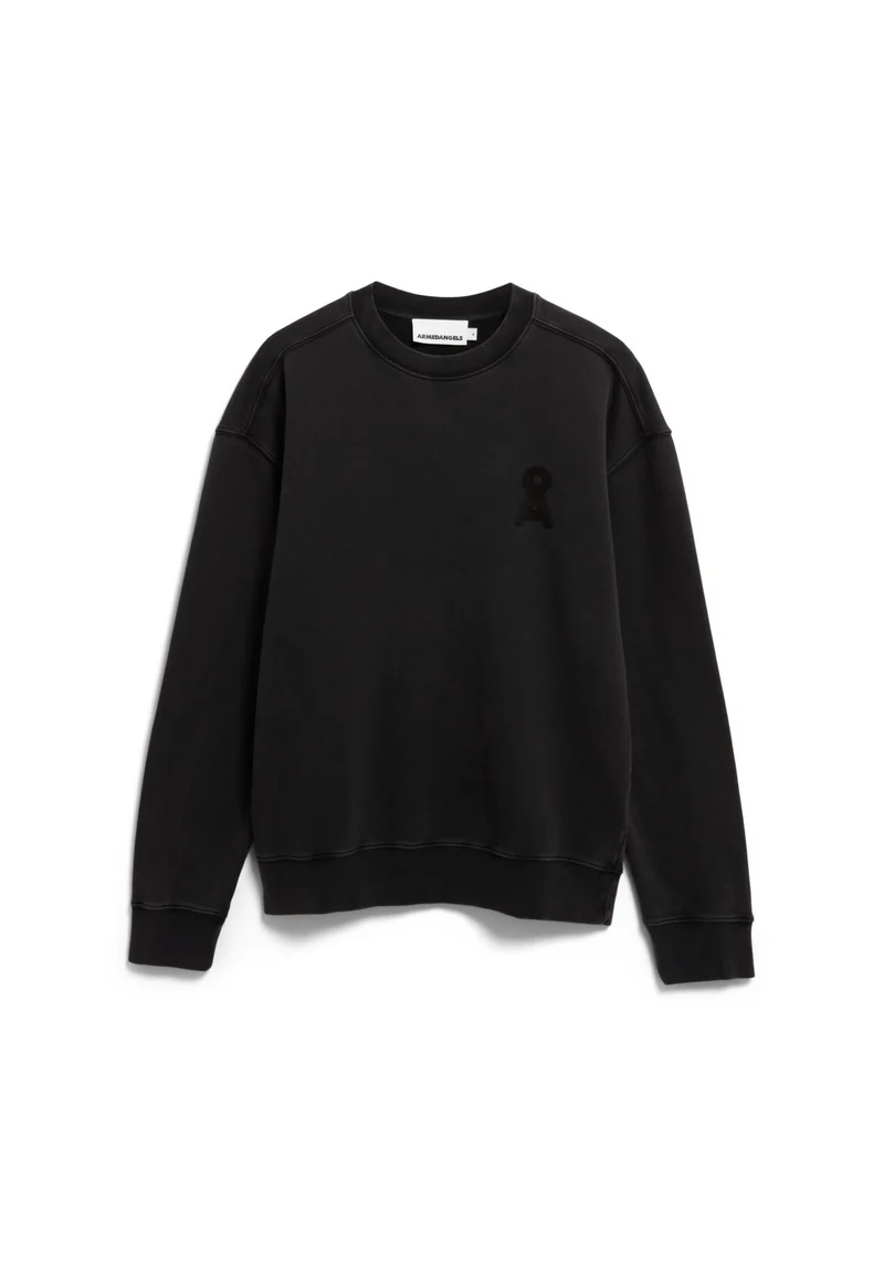 ARMEDANGELS Iconic Å Gmt Dye Sweatshirt black washed