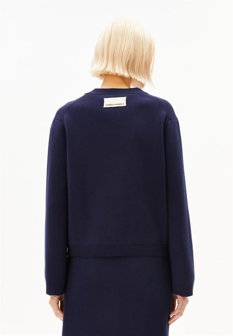 ARMEDANGELS Compact Knit Cardigan tinted navy