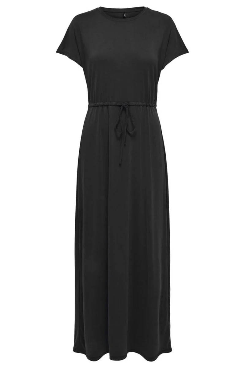 Only - Onlhannah S/S Long Dress - 4758718 Black