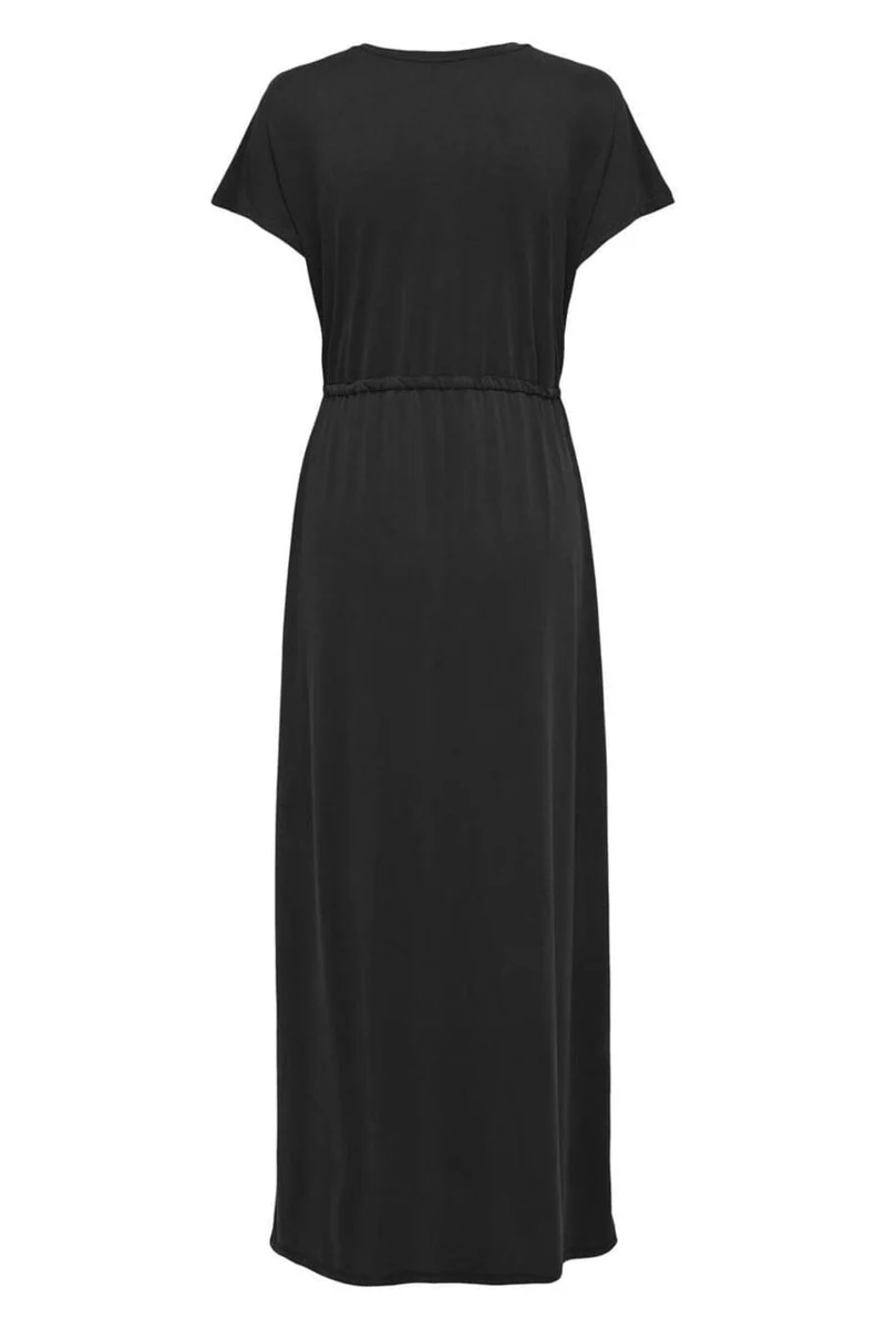 Only - Onlhannah S/S Long Dress - 4758718 Black