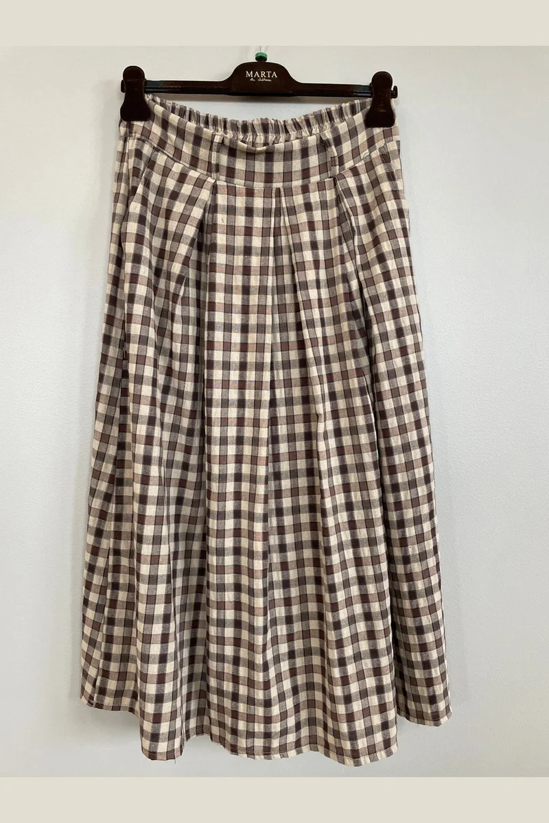 Marta Du Chateau - Mdcamsonia Skirt 8788 - Brown6