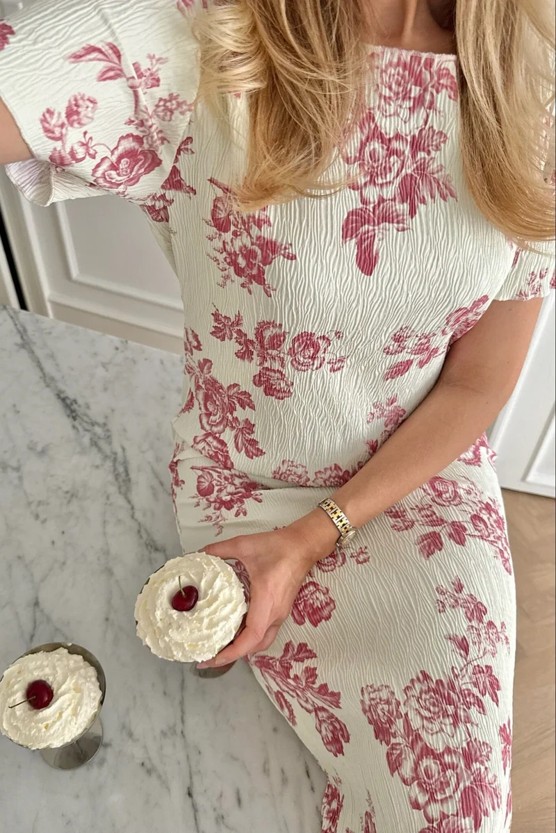 BYIC x Molly&My - Odaic Ss Dress A23834 - Vintage Rose