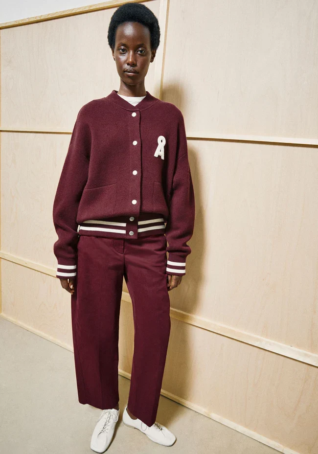 ARMEDANGELS Barrel Leg Twill Pant velvet red
